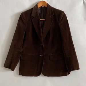 Vintage Sears JR Bazaar Ladies Brown Cotton Velvet jacket